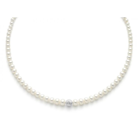 Collier Miluna Femme Oro Brillante in Perles Perla PCL4980B - PCL4980B